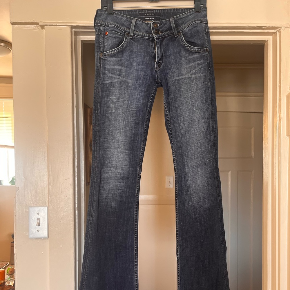 Hudson vintage 2000s low rise double button waist and button flap pocket 27